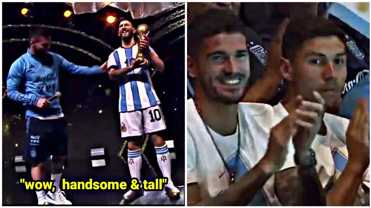 Lionel Messi’s reaction when his life-size statue was