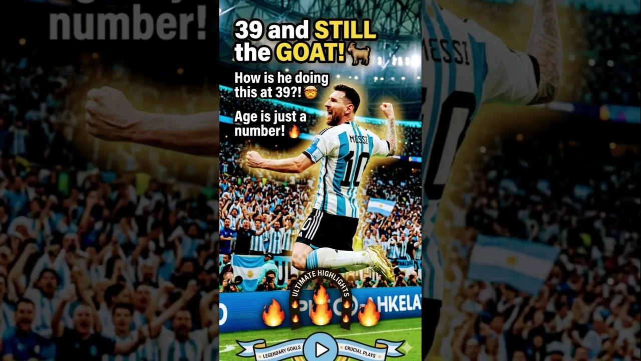 Lionel Messi : 39 ans et toujours le GOAT ! 🐐📝 Vidéo