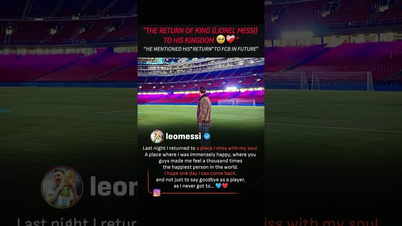Welcome to your home Leo | LEO MESSI #messi #campnou #messibarcelona #messifans #viral #trendingnow