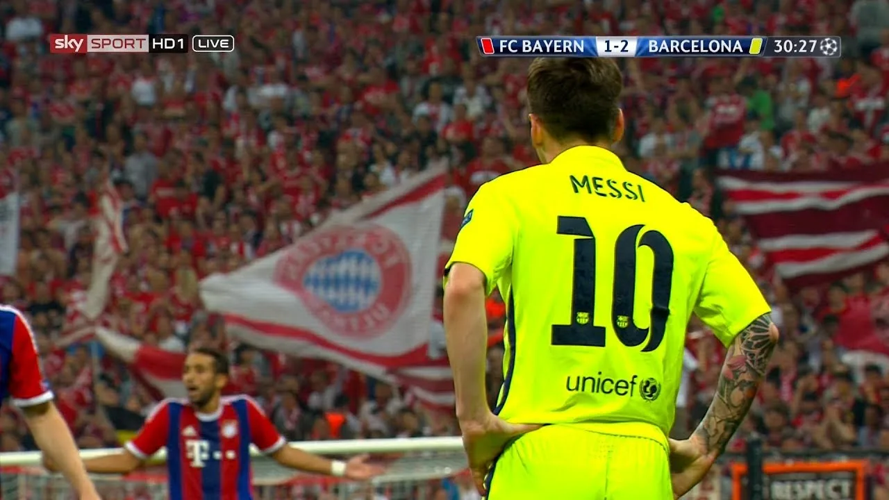 Lionel Messi vs Bayern Munich (UCL) (Away) 2014-15 English