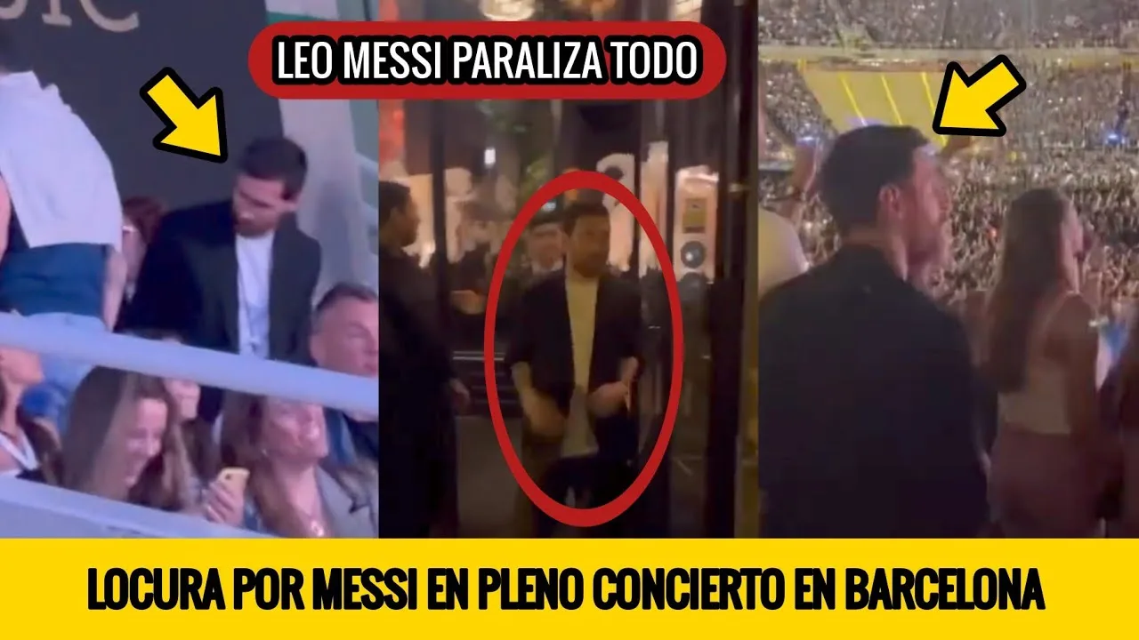 LEO MESSI REVOLUCIONA CONCIERTO Y SE SACA FOTOS Y AUTÓGRAFOS