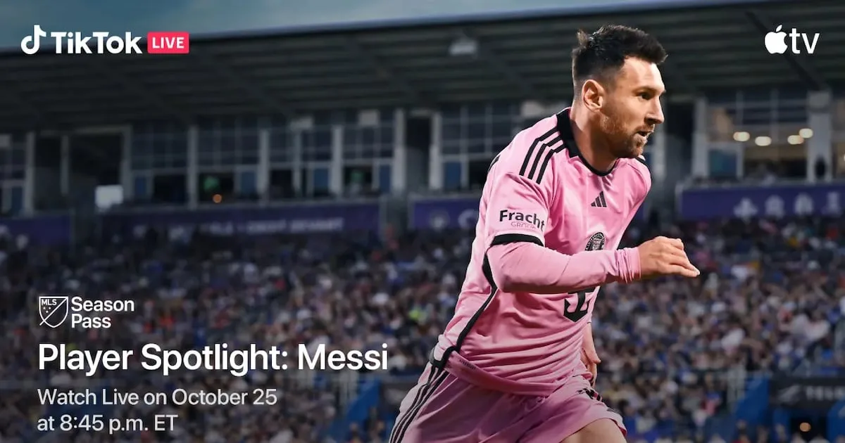 Major League Soccer renouvelle Tiktok Partnership après Lionel Messi Spotlight Stream