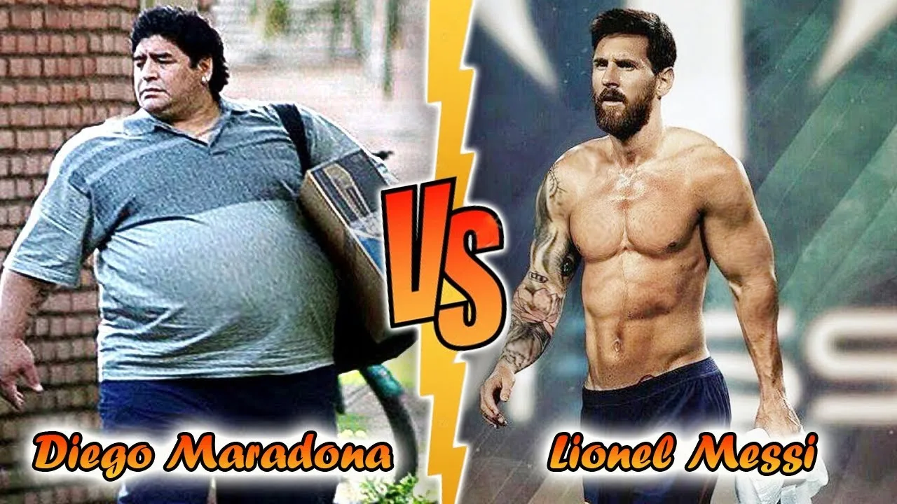 Diego Maradona VS Lionel Messi Transformation  World Cup