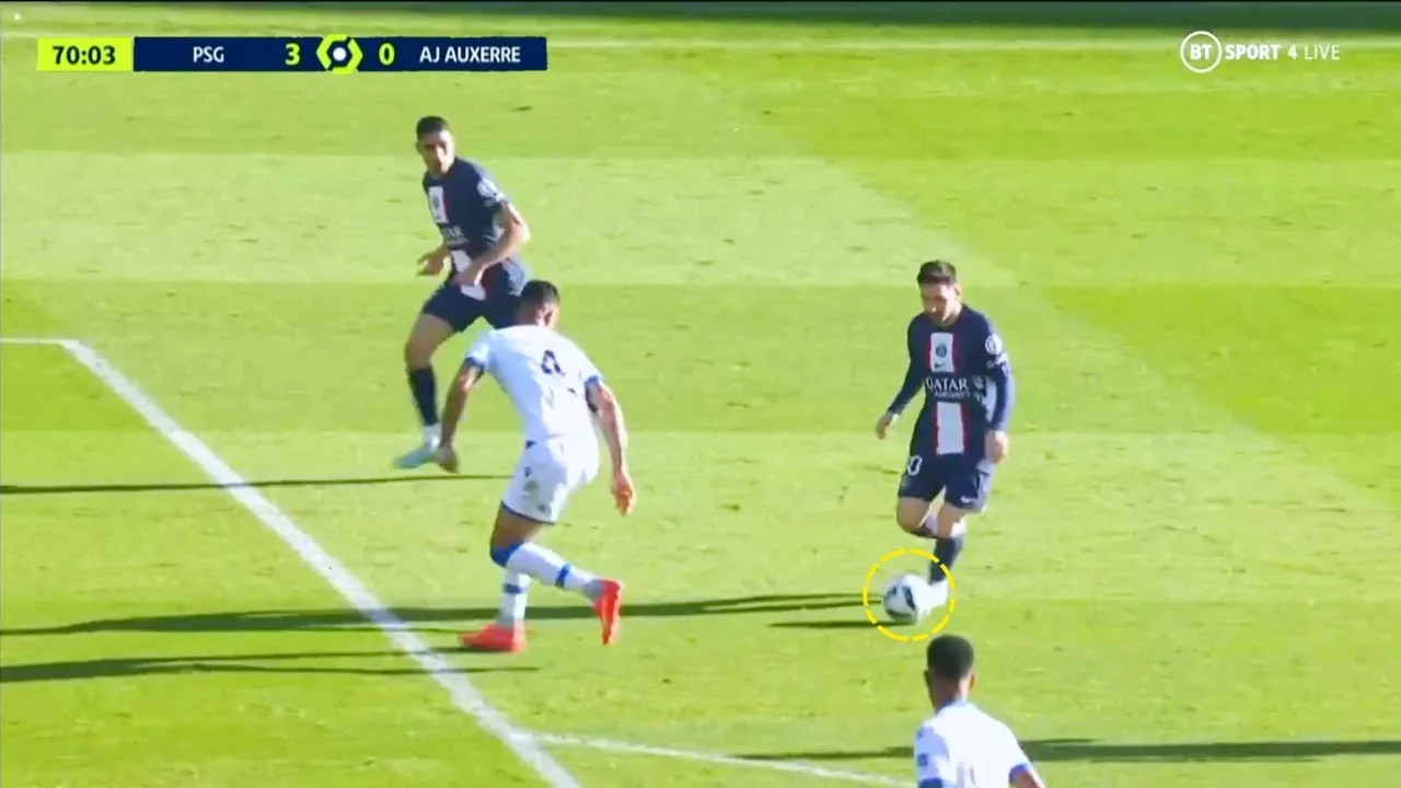 Lionel Messi All Touch vs Auxerre (Home) 13/11/22 HD