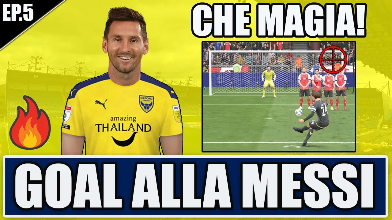 MAGIA SU PUNIZIONE!! GOAL PAZZESCO ALLA LEO MESSI! FIFA 22