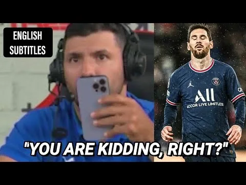 LIONEL MESSI tells KUN AGÜERO that he cannot believe what