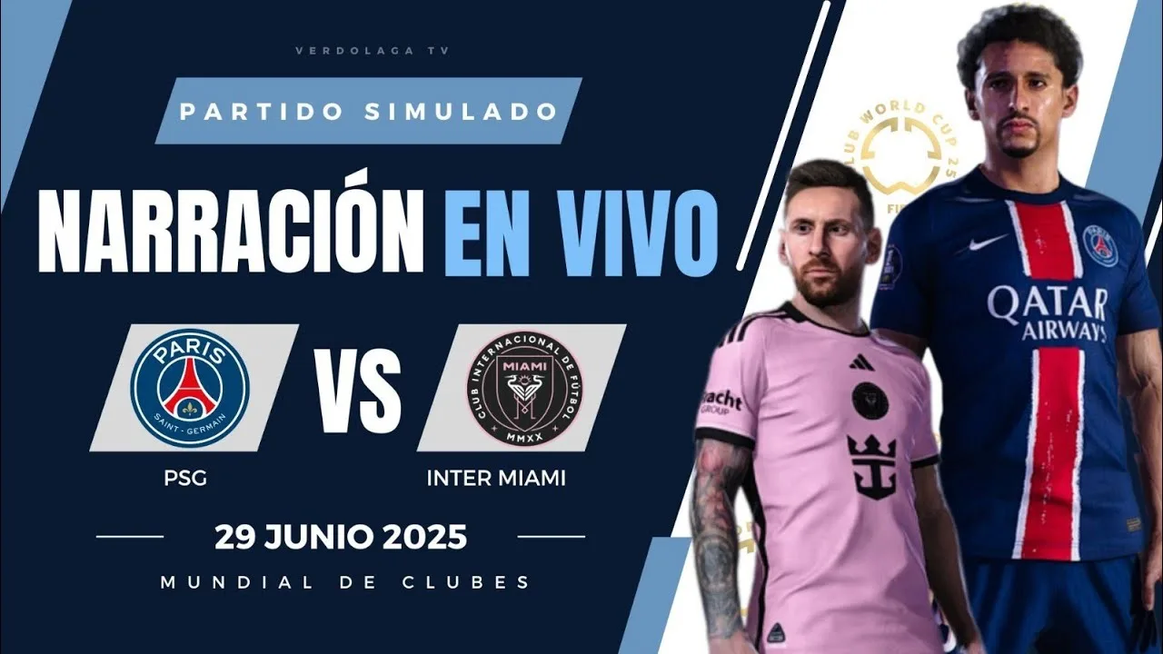 🔴 Inter Miami vs PSG / PLAY LIONEL MESSI – COULEUR CUBLE 2025 – Match simulé (Audio en direct)