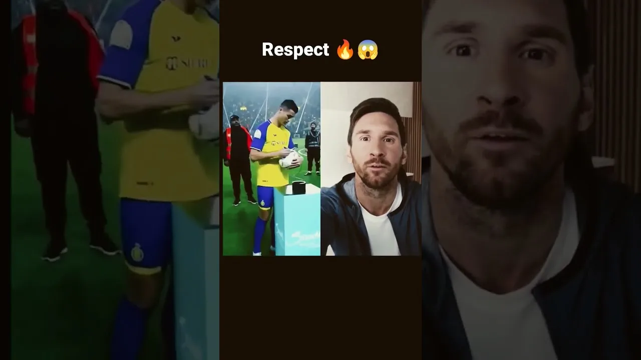 Leo Messi React Cristiano Ronaldo #cr7 #youtubeshorts