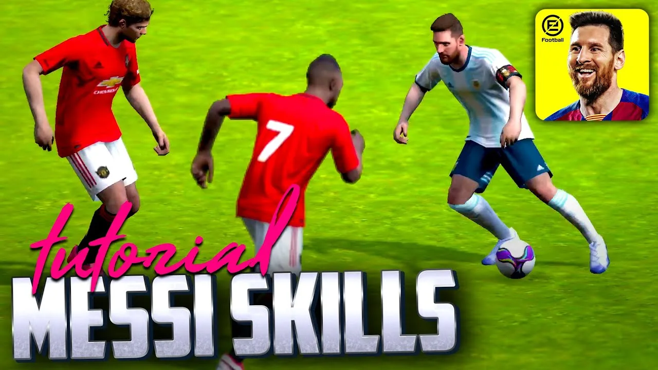 All Leo Messi SKILLS in PES Mobile | TUTORIAL