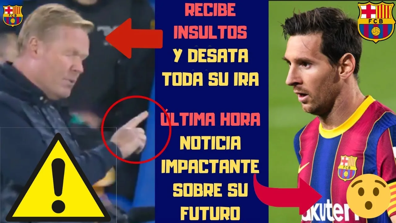 MALAS NOTICIAS CON LEO MESSI EN EL BARÇA  ENFADO BRUTAL