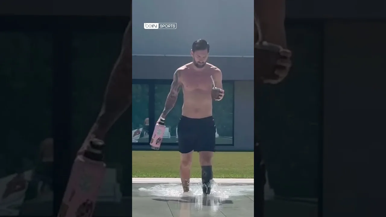 😎🐐🇦🇷 Leo Messi profite de ses vacances bien méritées ! #shorts