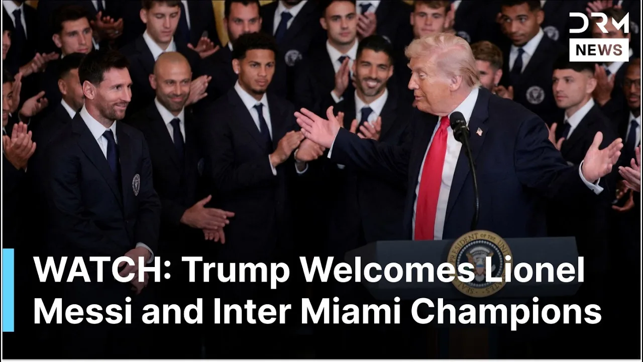 CÉRÉMONIE COMPLÈTE : Trump accueille Lionel Messi et les champions de l’Inter Miami à la Maison Blanche | AD1G