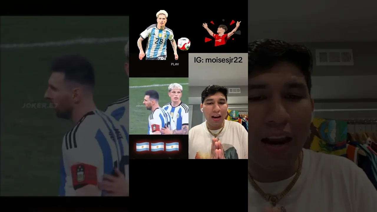 ALEJADNRO GARNACHO & LIONEL MESSI  #futbol #moisesjr