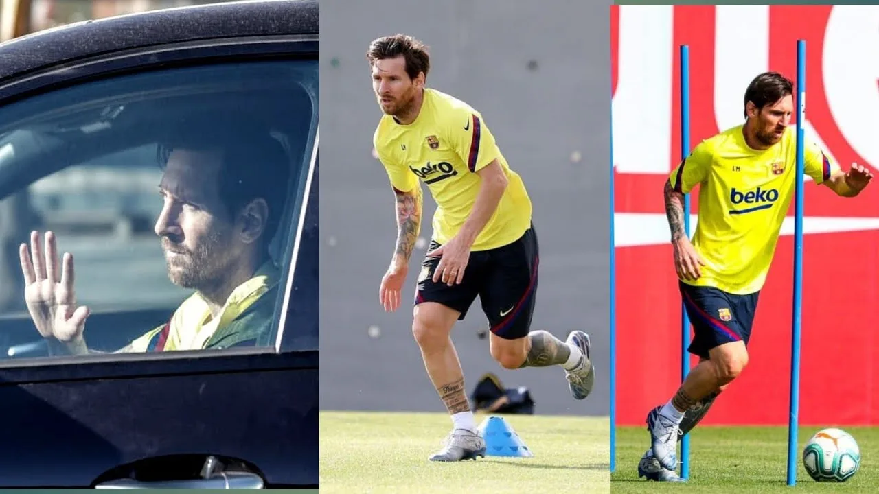Lionel Messi back to training after Covid-19 lockdown