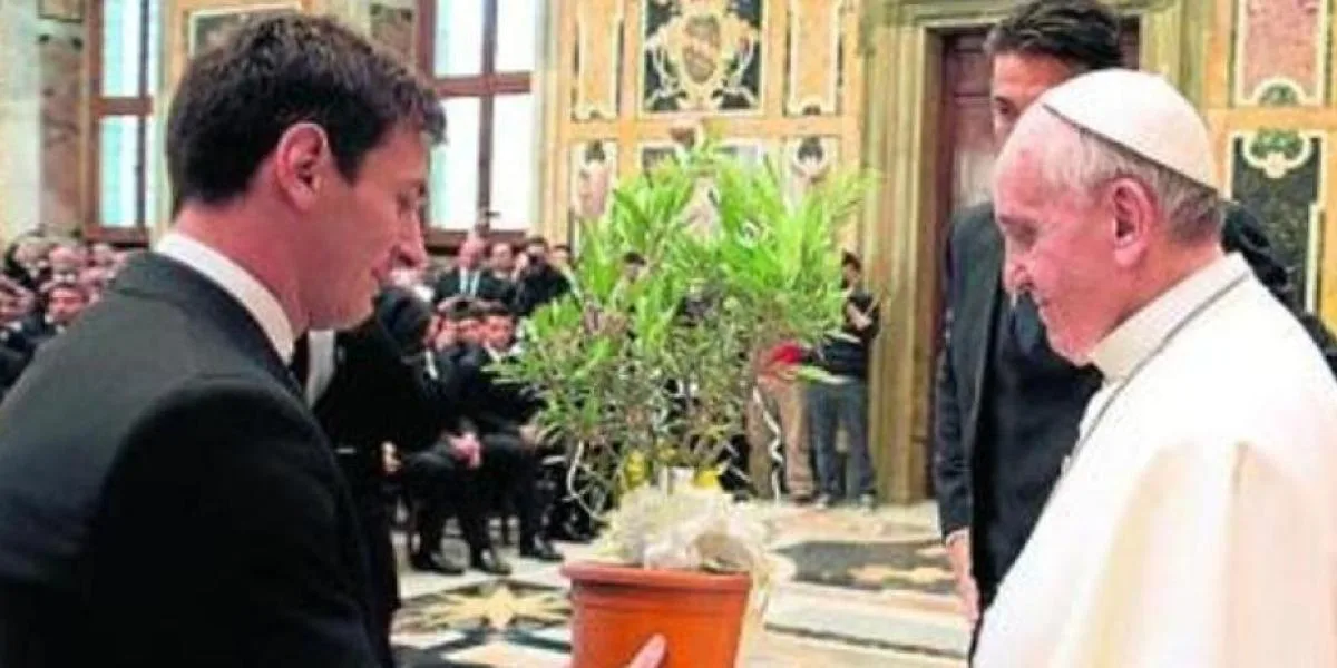 Le jour du pape François a fait pleurer Leo Messi