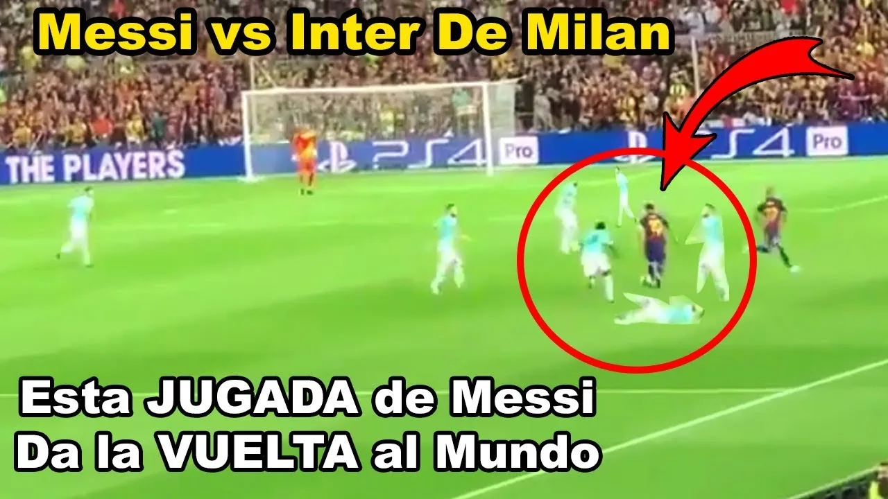 LA JUGADA LEO MESSI al INTER DE MILAN que da LA VUELTA al