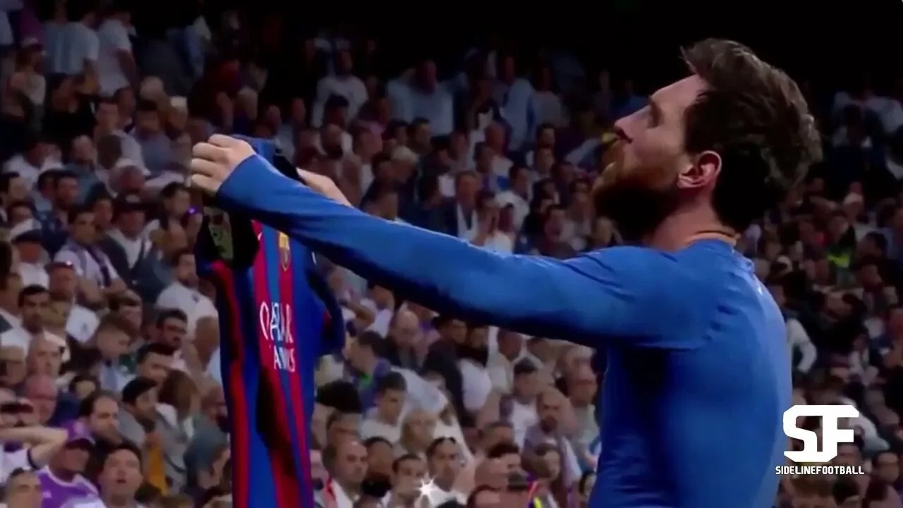 LIONEL MESSI Celebration Winning Goal – El Classico Bernabeu