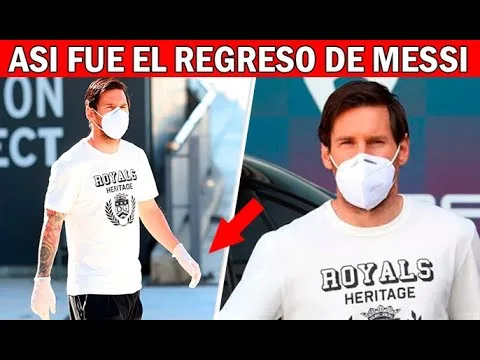 Así fue el REGRESO de Leo Messi a los entrenamientos del