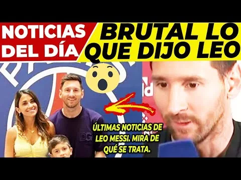 ¡𝗕𝟬𝟬𝗠! 𝗧𝗿𝗲𝗺𝗲𝗻𝗱𝗮 𝗖𝗼𝗻𝗳𝗲𝘀𝗶𝗼́𝗻 De LEO MESSI  𝗨́𝗹𝘁𝗶𝗺𝗮 𝗛𝗼𝗿𝗮 De
