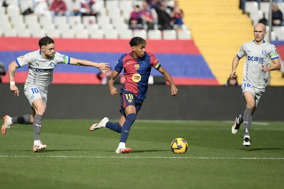 Lamine Yamal et ses 14 secondes de magie de type Messi Lionel contre Alaves