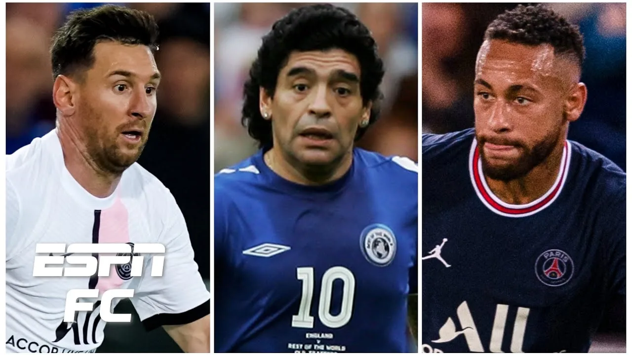 Best ball control: Lionel Messi, Diego Maradona or Neymar? |
