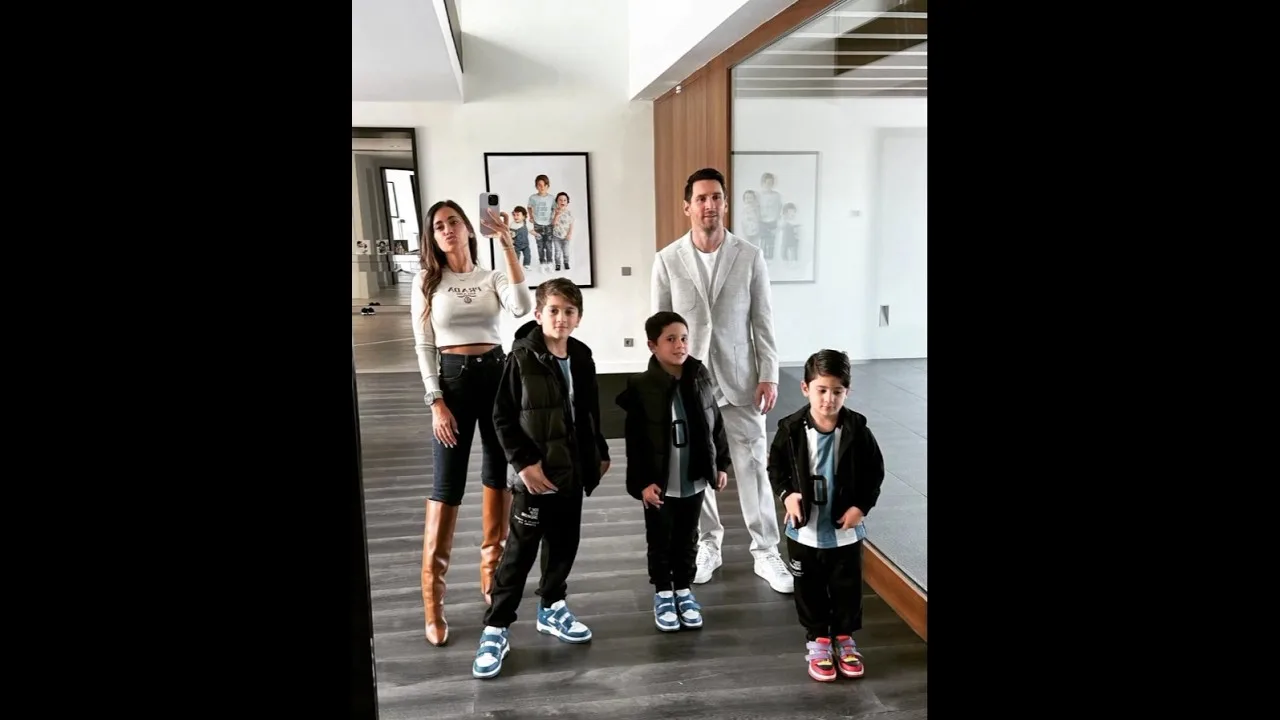 Leo Messi et Antonella Roccuzzo en famille | #shorts s036 #football