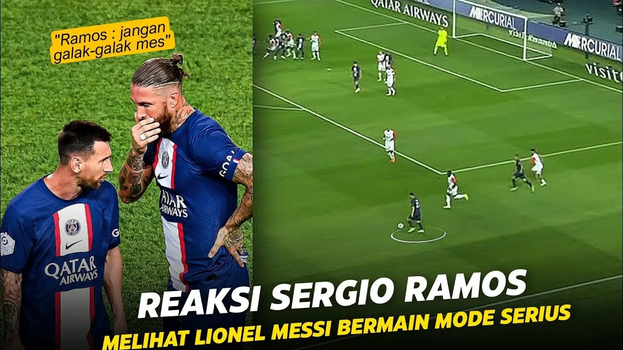 Main Mu Enak Banget Messi !!! Lihatlah Reaksi Kagum Sergio