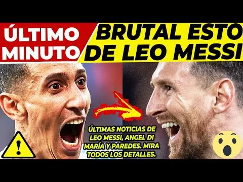 ¡𝗕𝟬𝟬𝗠! 𝗡𝗼𝘁𝗶𝗰𝗶𝗮 𝗦𝗼𝗿𝗽𝗿𝗲𝘀𝗮 De LEO MESSI  𝗨́𝗹𝘁𝗶𝗺𝗮 𝗛𝗼𝗿𝗮 Del