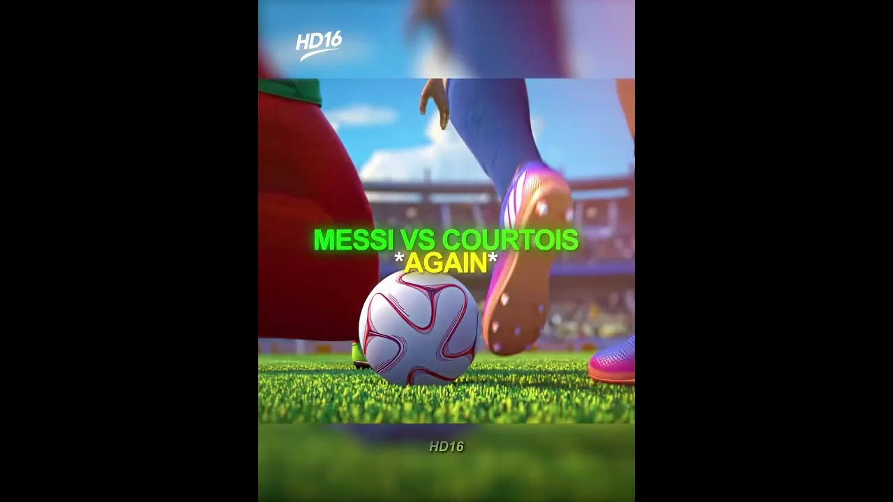 Comment Courtois arrête la noix de muscade de Messi 😱🔥