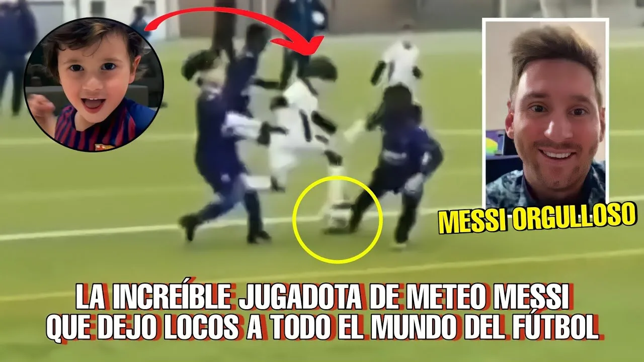 La increíble jugadota de Mateo Messi que dejo locos a todo