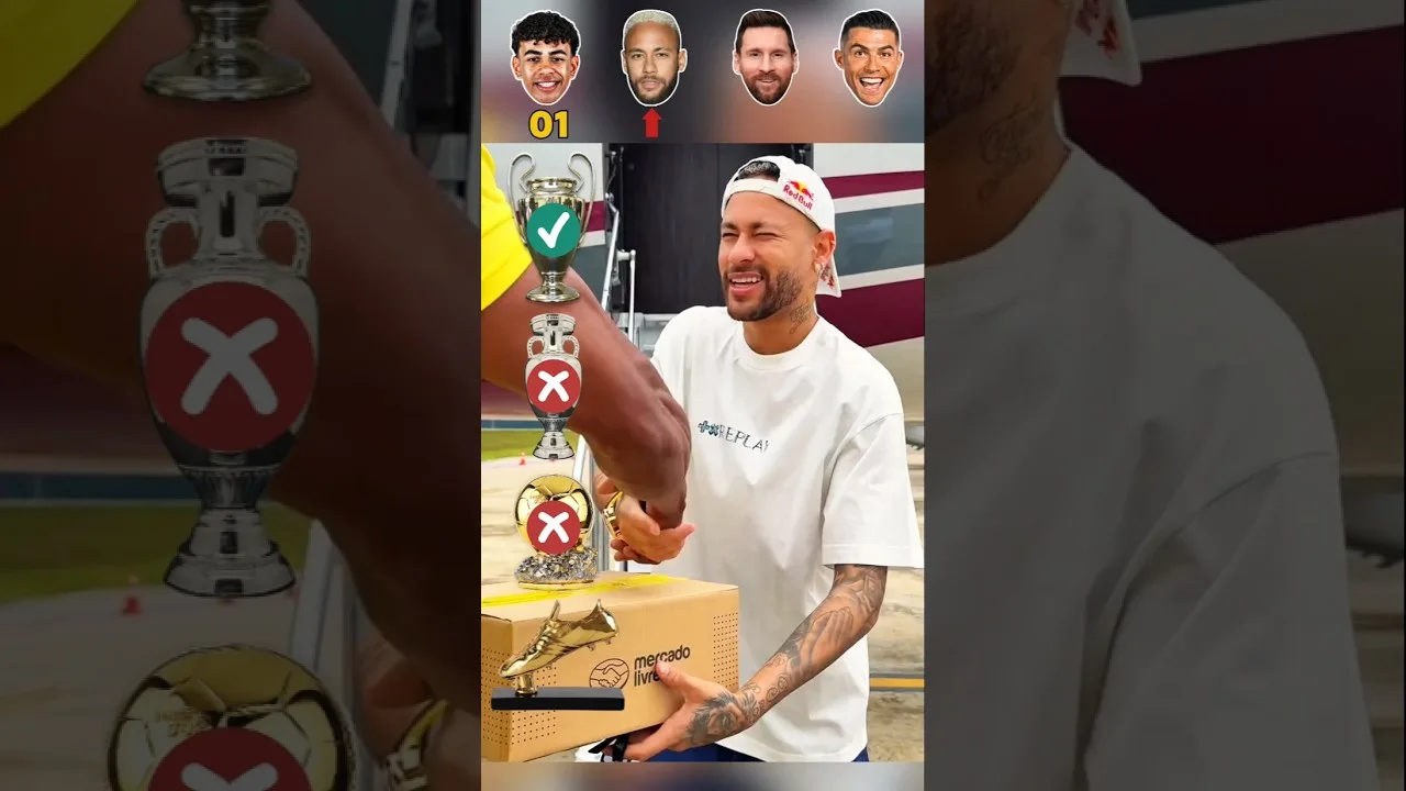 Neymar JR, Lamineyamal, Cristiano Ronaldo, Leo Messi 🤩🤪 #footballShorts #shorts