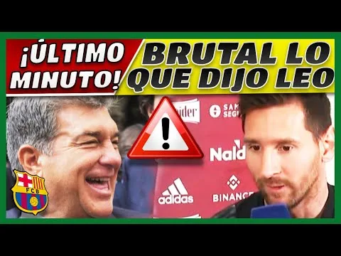 ¡𝘽𝟬𝟬𝙈! 𝙇𝙖 𝘾𝙤𝙣𝙛𝙚𝙨𝙞𝙤́𝙣 De LEO MESSI Que Dejó A Todos Con 𝙇𝙖