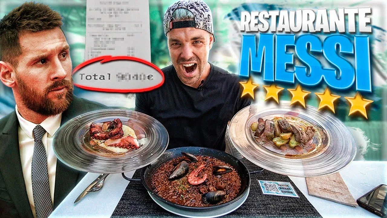 COMIENDO en el HOTEL de LEO MESSI *ASÍ ES SU RESTAURANTE*