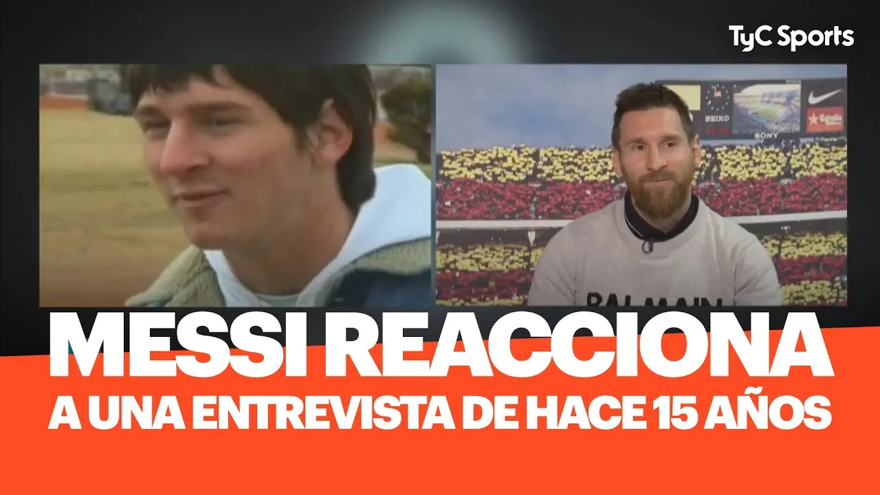 Leo Messi REACCIONA a una entrevista que le hicieron hace 15
