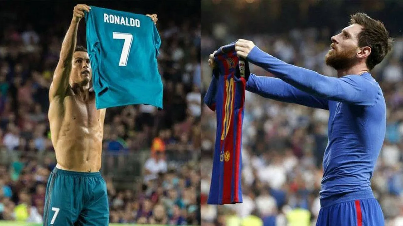Cristiano Ronaldo TROLLS Lionel Messi with Shirt