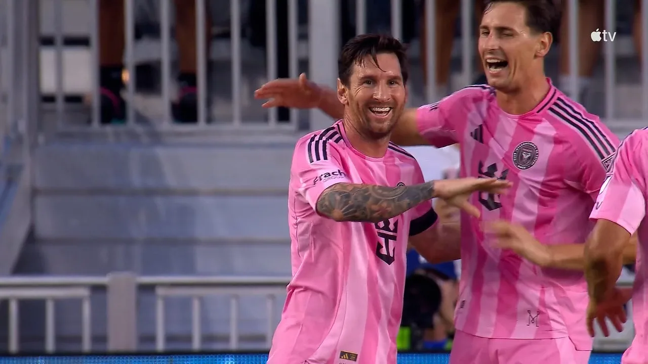 Inter Miami Lionel Messi Encoche Première moitié contre Columbus