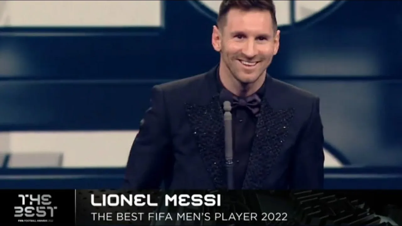 Leo Messi’s speech. Winner of the FIFA Best of the Year