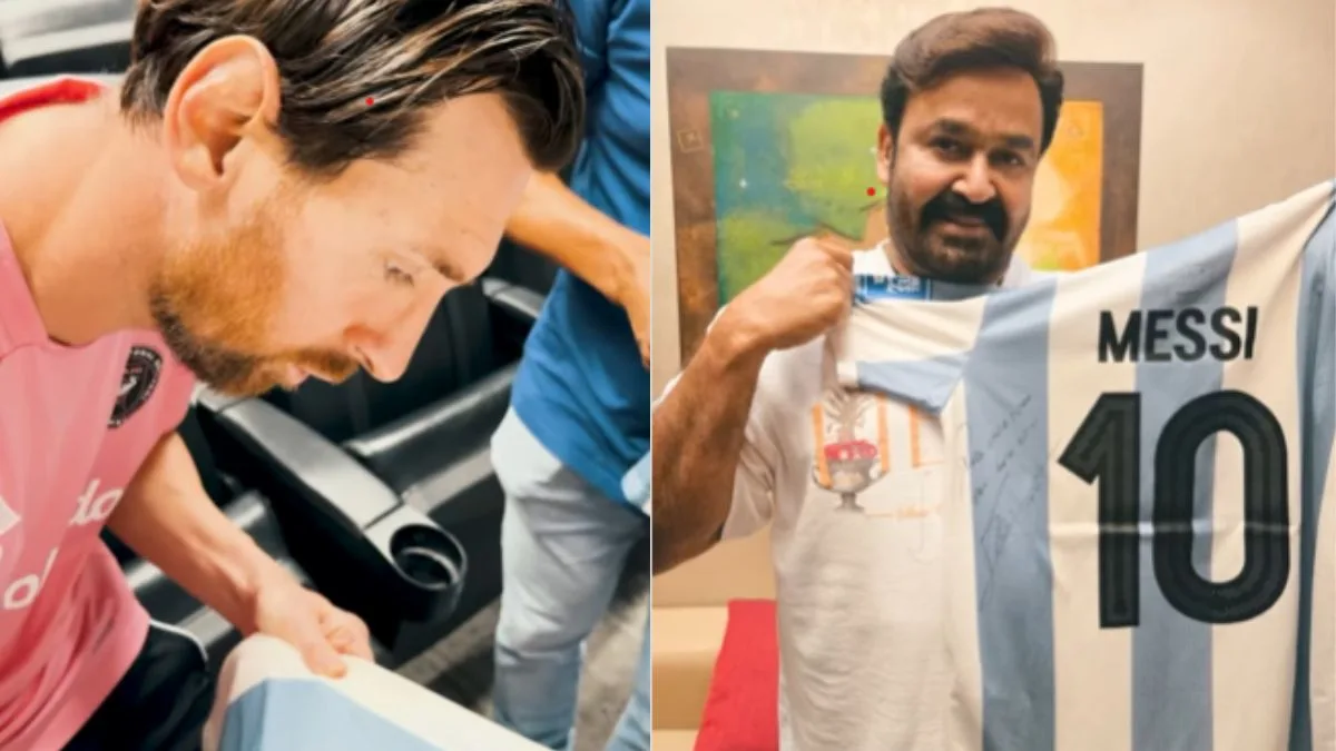 Mohanlal reçoit un «cadeau inoubliable» de la légende Lionel Messi; montre son maillot signé – Entertainment News