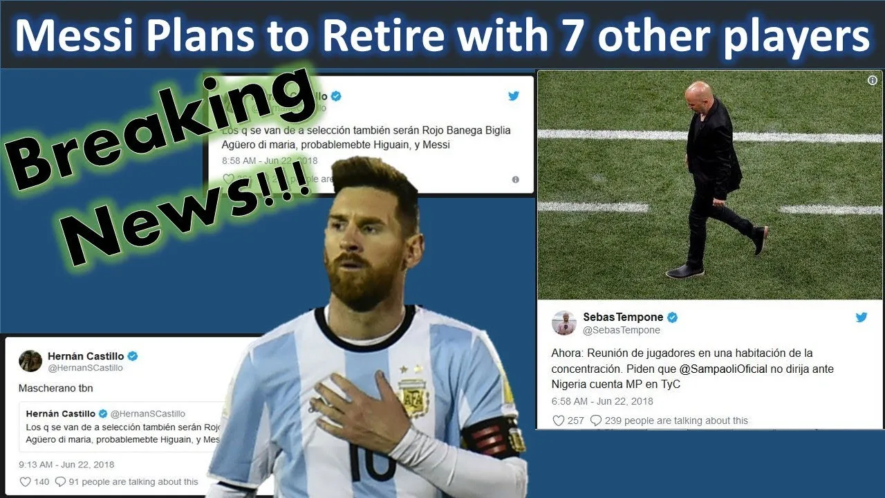 Messi Retiring with 7 other players!!Lionel Messi’s