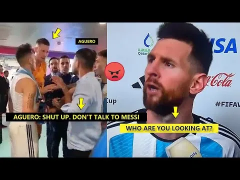 Aguero is Fighting For Angry Messi After Argentina vs