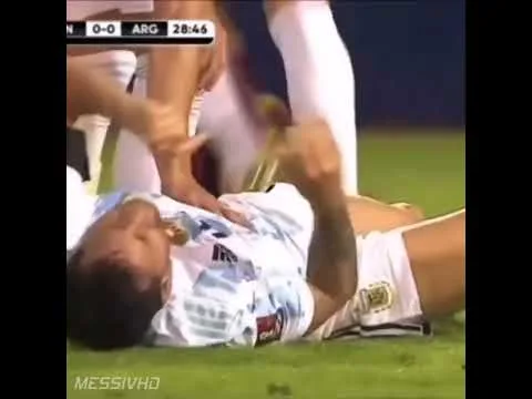 Horror Tackle On Lionel Messi Vs Venezuela 🤕💔 #short