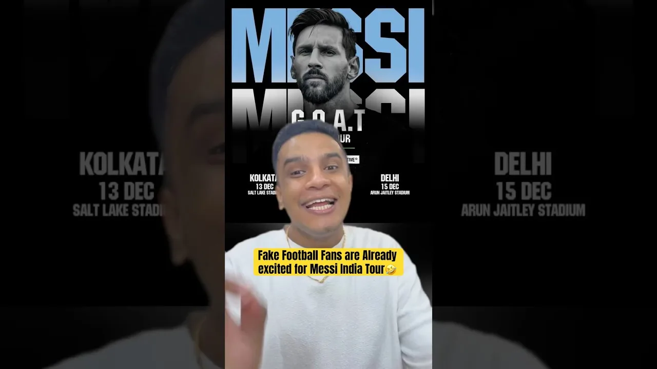 Fake Football Fans are excited for Messi India Tour 🤣