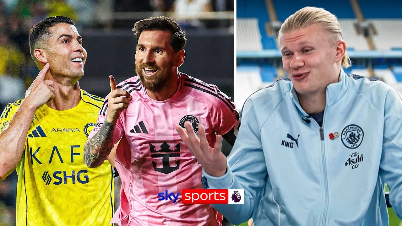 Erling Haaland sur les comparaisons entre Messi et Ronaldo
