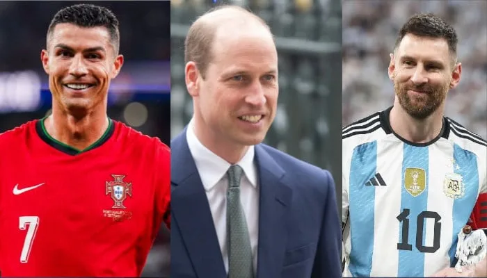 Le prince William rejoint Cristiano Ronaldo contre Lionel Messi Goat Debate