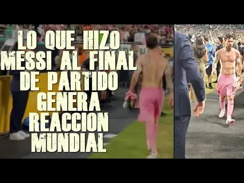 World Press réagit à ce que Messi a fait dans Inter Miami 2 vs Palmeiras 2 clubs