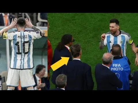 Lionel Messi provoca Luis Van Gaal durante Argentina vs