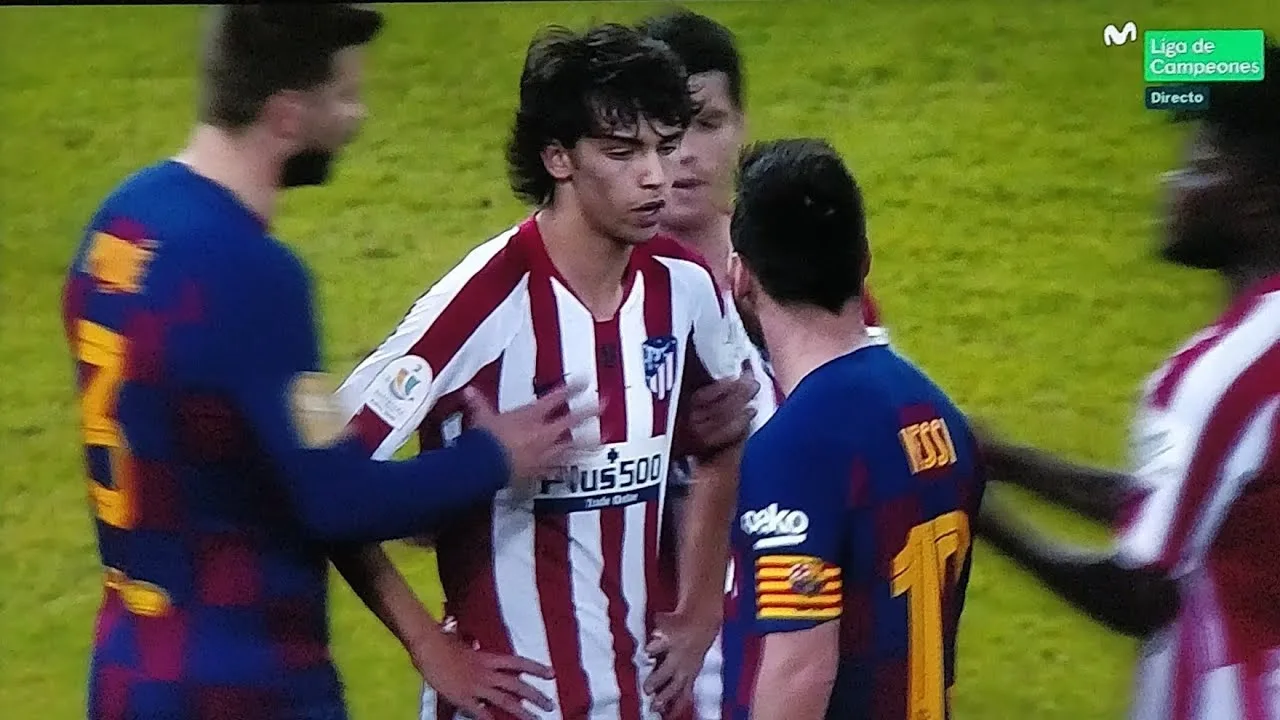 Joao Felix Lionel Messi Fight | Barcelona vs Atletico Madrid