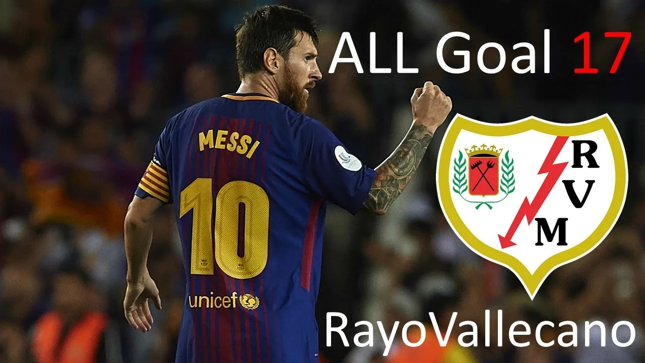 Lionel Messi All 17 Goals vs Rayo vallecano In Career
