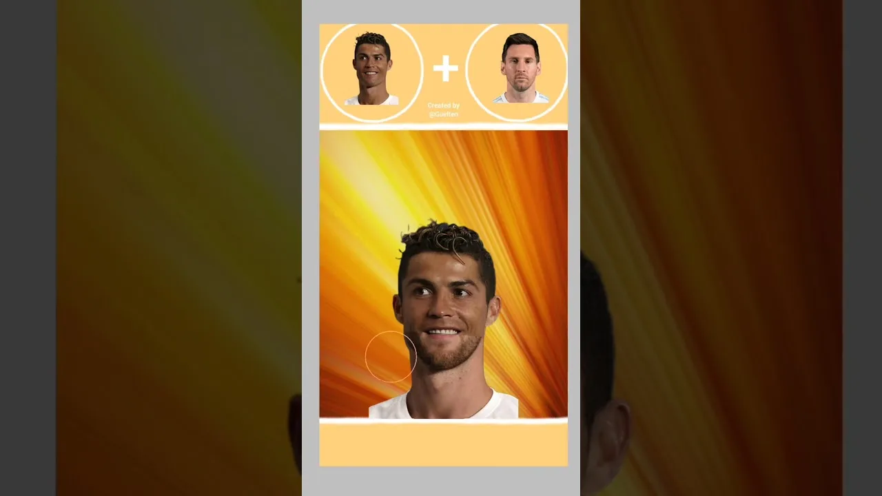 Fusion between Cristiano Ronaldo + Lionel Messi 🔥 #shorts