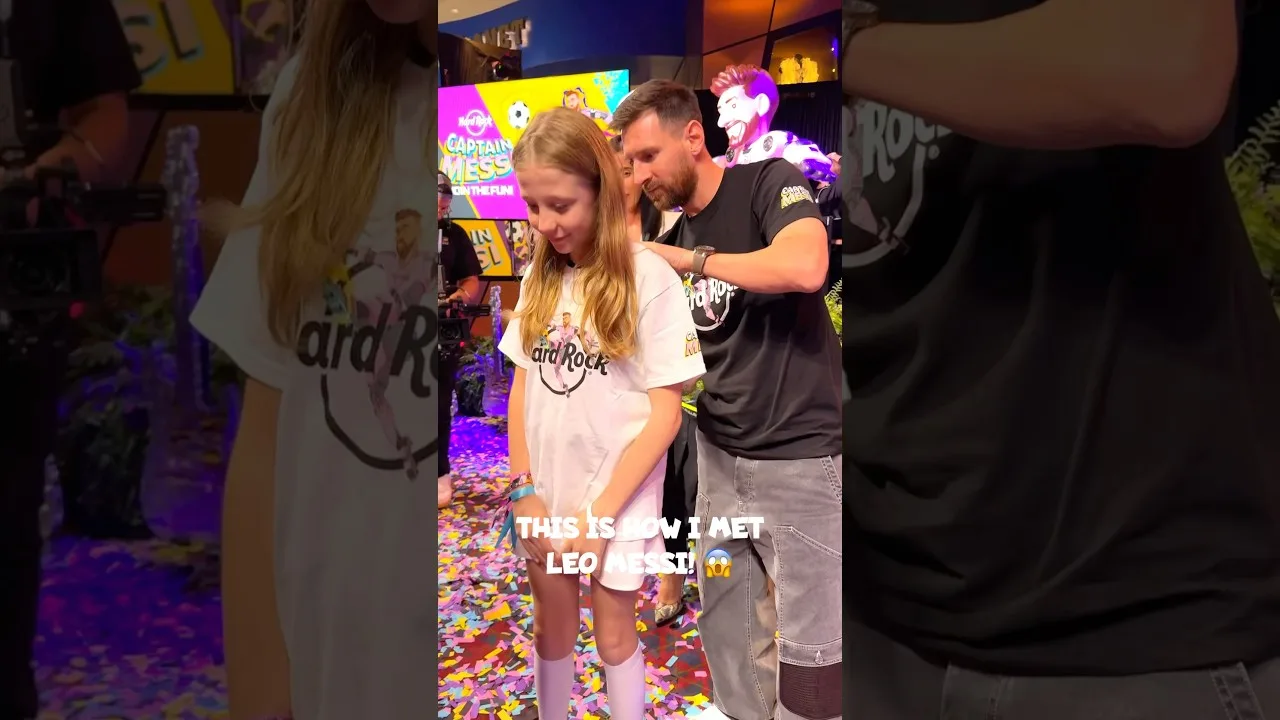 Comment Nastya avec Leo Messi